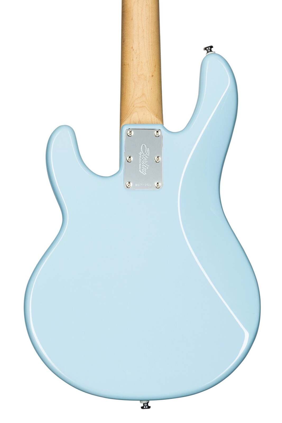 Sterling by Music Man SBMM StingRay Short Scale RAYSS4, Daphne Blue Bass — view 3