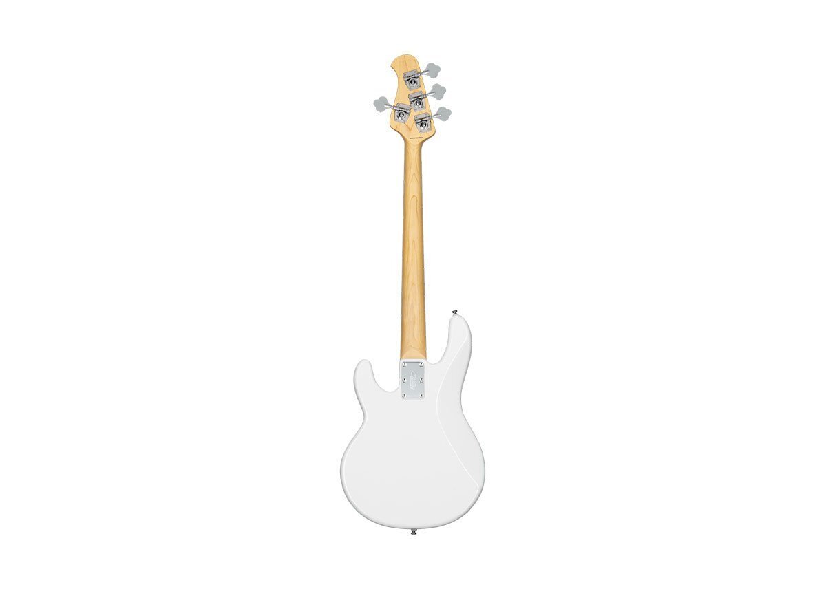 Sterling by Music Man SBMM StingRay Short Scale RAYSS4, Olympic White Bass — view 3