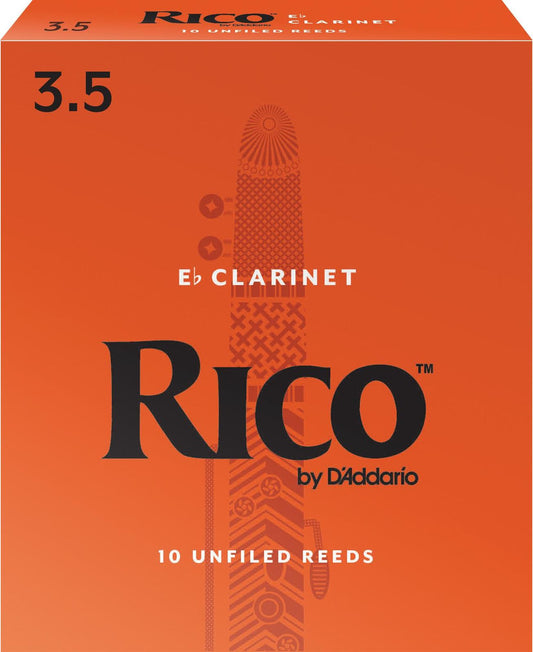 Rico by D'Addario Alto Clarinet Reeds, Strength 3.5, 10-pack
