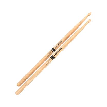 ProMark Rebound 5AB Drumsticks - Raw Hickory, Acorn Tip, Long Taper, 16" Length, 0.580" Diameter, Designed in the USA — view 2