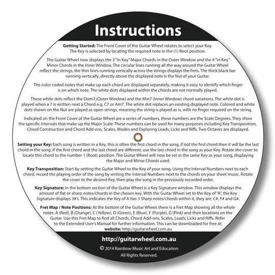 Guitar Wheel & Charts Booklet by Rainbow Music — view 6