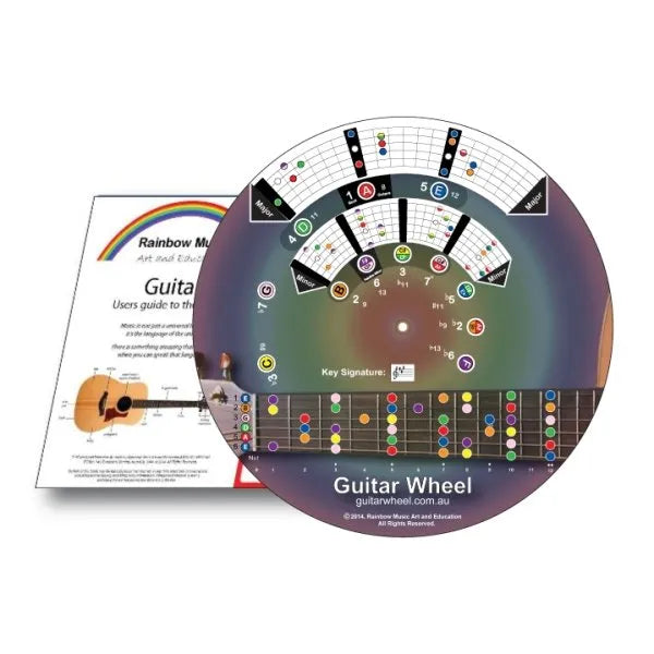 Guitar Wheel & Charts Booklet by Rainbow Music