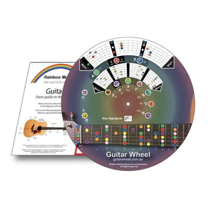 Guitar Wheel & Charts Booklet by Rainbow Music