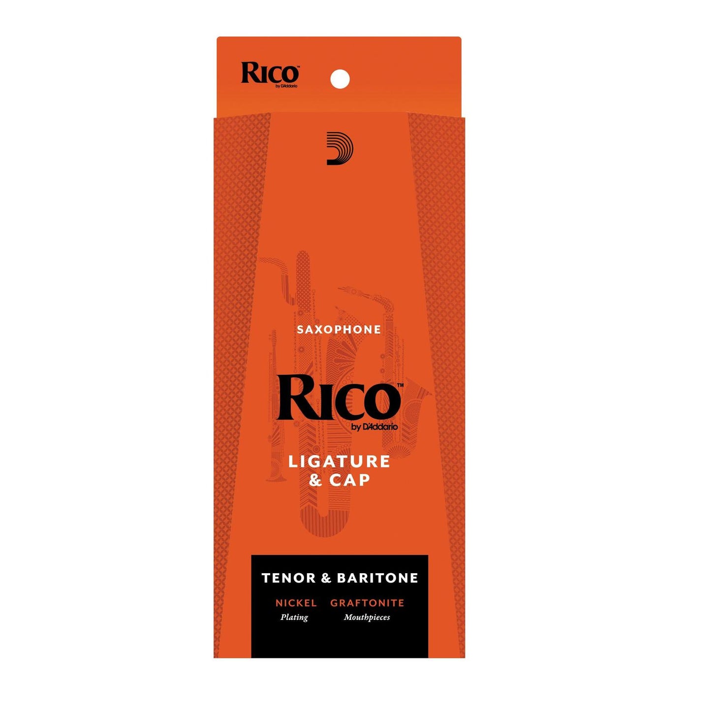 Rico Ligature & Cap, Baritone Sax, Nickel Plated