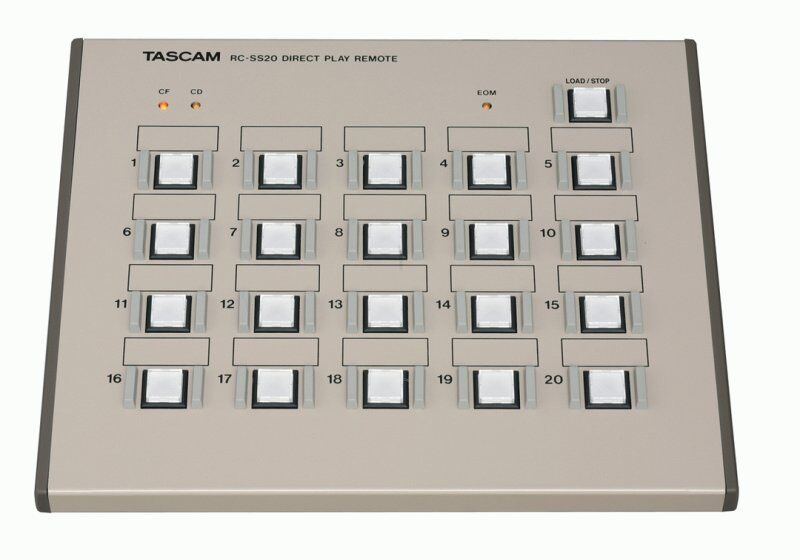 TASCAM RC-SS20 Remote Controller for SS-CDR1/R1/R05 HD-R1 HS-2 Players