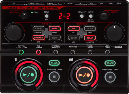 BOSS RC-202 Loop Station - Compact Tabletop Looper with Multi-Effects for Musicians and Performers