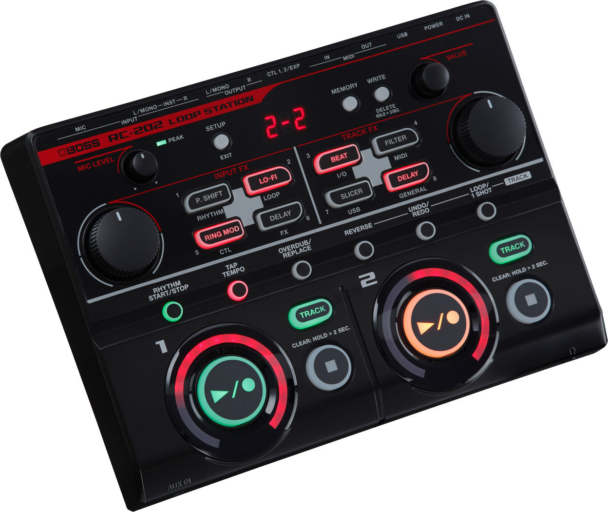 BOSS RC-202 Loop Station - Compact Tabletop Looper with Multi-Effects for Musicians and Performers — view 3