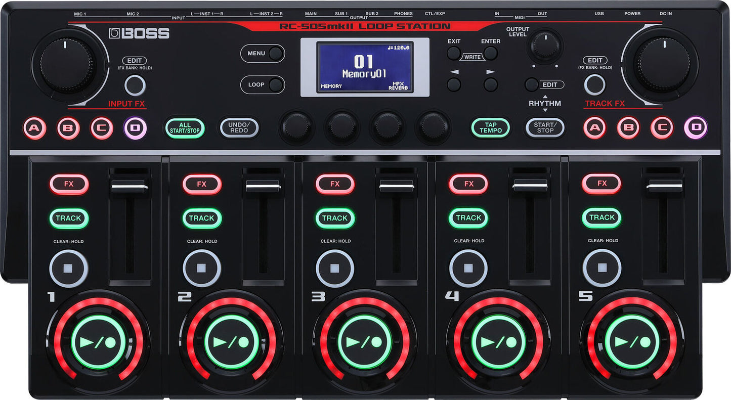 BOSS RC-505mkII Loop Station - 5 Stereo Tracks, 4 FX, Desktop Looper for Live Performance and Music Creation — view 2