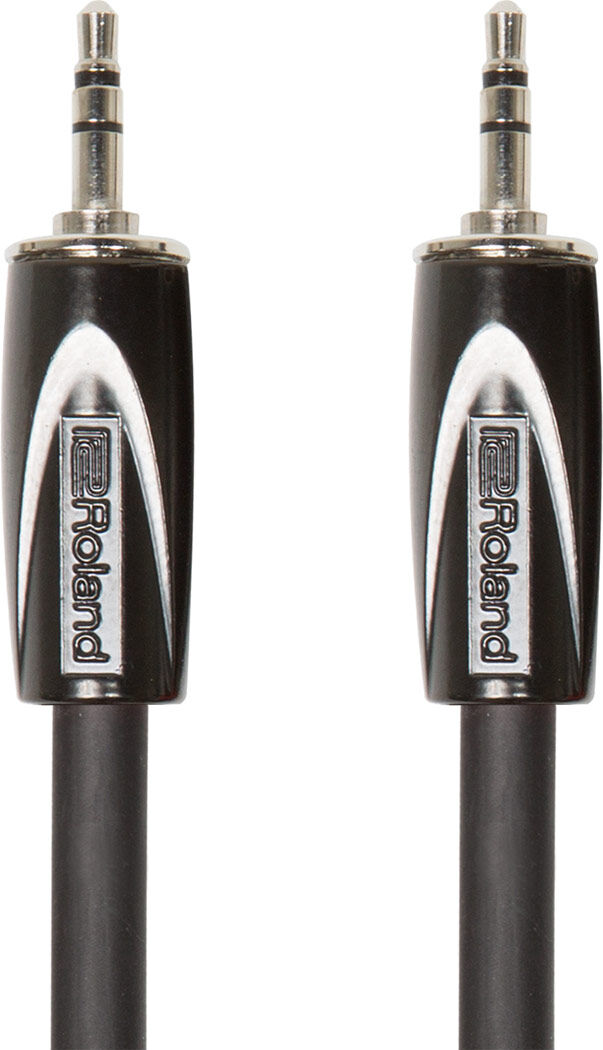 ROLAND RCC-10-3535 - 10ft TRSmini to TRSm Stereo Interconnect Cable, Black Series, Oxygen-Free Copper, Professional Quality — view 2