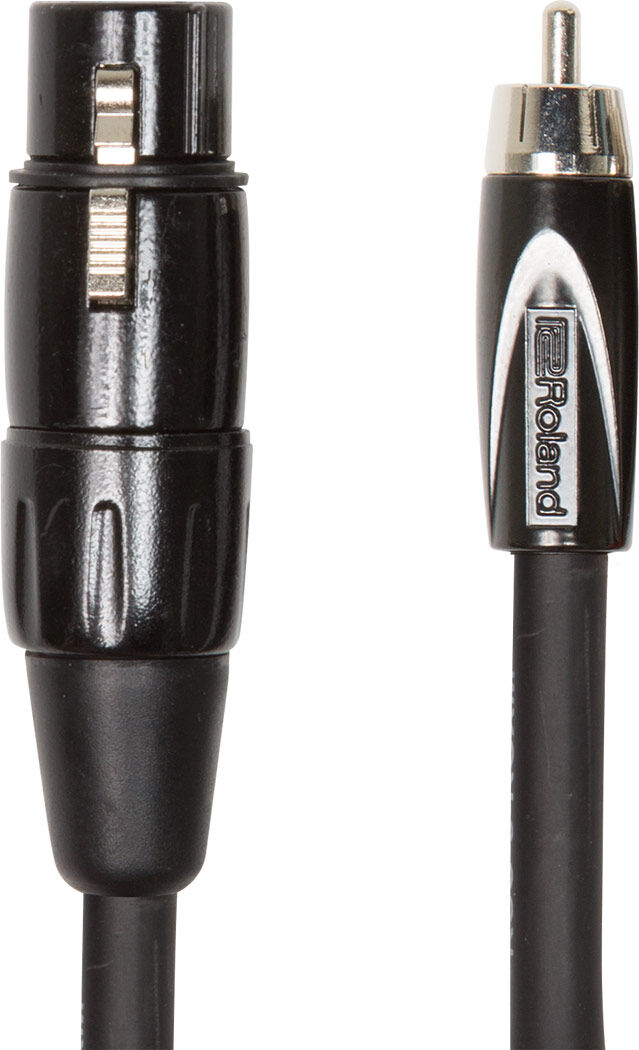 ROLAND RCC-10-RCXF - 10ft XLR Female to RCA Interconnect Cable, Black Series, Oxygen-Free Copper, Professional Quality — view 2