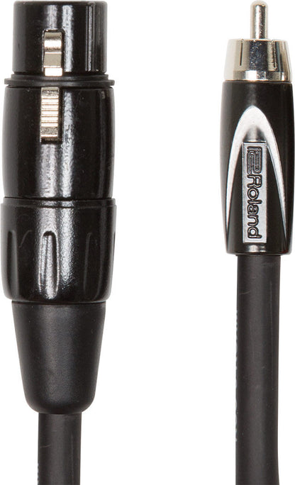 ROLAND RCC-10-RCXF - 10ft XLR Female to RCA Interconnect Cable, Black Series, Oxygen-Free Copper, Professional Quality — view 2