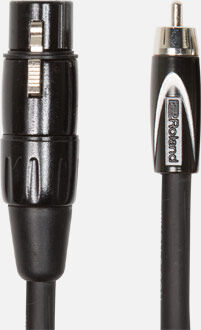 ROLAND RCC-10-RCXF - 10ft XLR Female to RCA Interconnect Cable, Black Series, Oxygen-Free Copper, Professional Quality