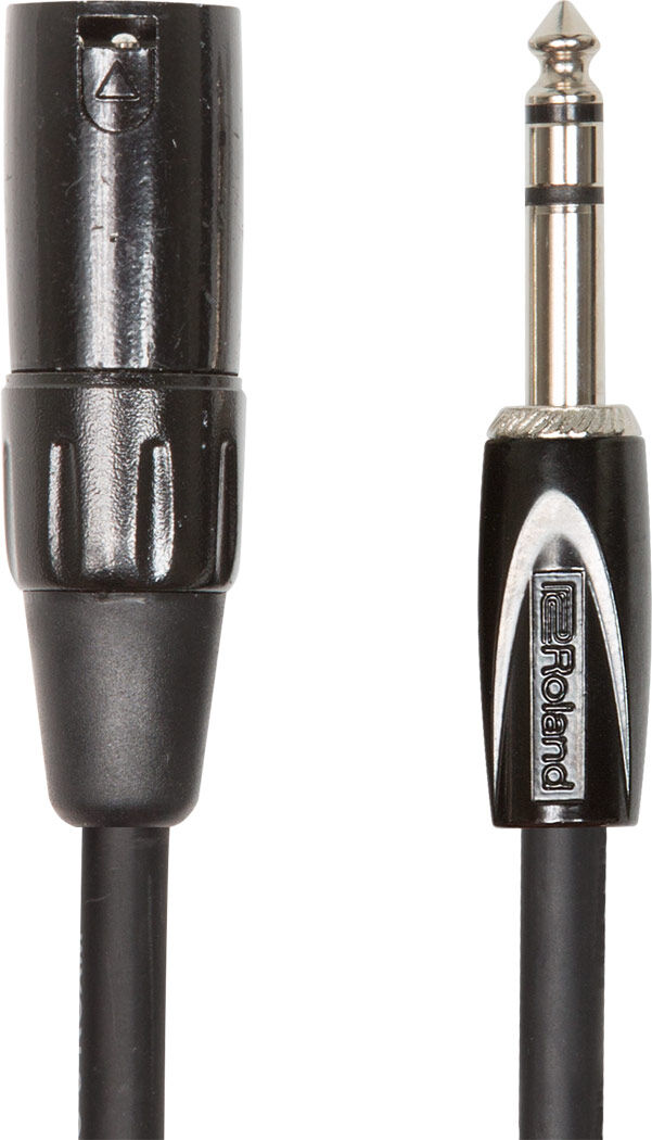 ROLAND RCC-10-TRXM - 10ft TRS to XLRM Balanced Interconnect Cable, Professional Black Series Audio Cable — view 2