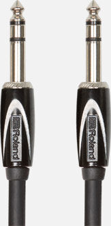 ROLAND RCC-15-TRTR TRS to TRS Interconnect Cable - 15ft Black Series, Oxygen-Free Copper, Stereo Cable, Professional Performance