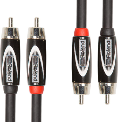 ROLAND RCC-3-2R2R Interconnect Cable - 3ft Dual RCA to RCA, Oxygen-Free Copper Core, Professional Performance — view 2