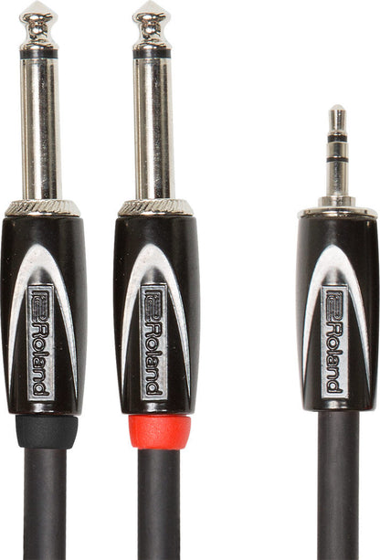 ROLAND RCC-5-3528V2 Black Series TRSmini to Dual TS Interconnect Cable - 5ft, Oxygen-Free Copper Core, Professional Performance — view 2
