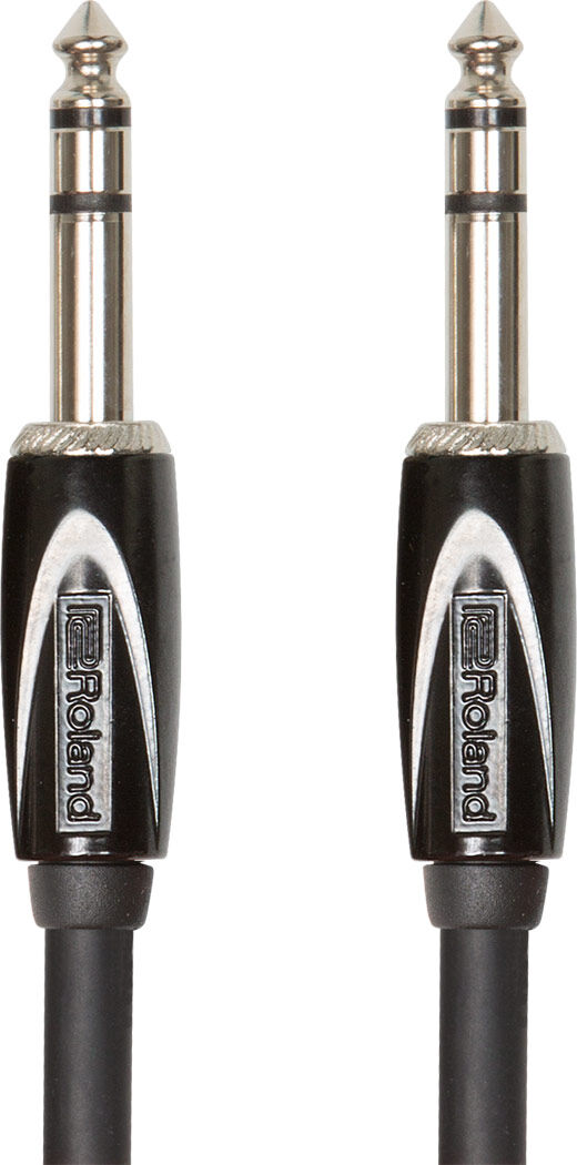 ROLAND RCC-5-TRTR - 5ft TRS to TRS Interconnect Stereo Cable - Professional Black Series, Oxygen-Free Copper Core — view 2