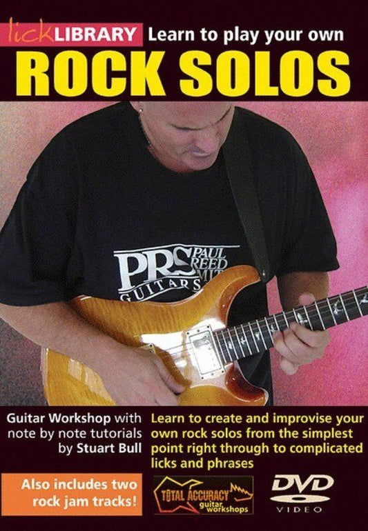 Learn to Play Rock Solos DVD for Guitar