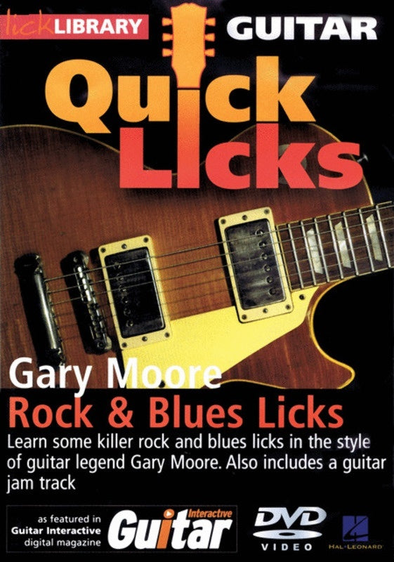 Quick Licks Gary Moore Rock & Blues DVD