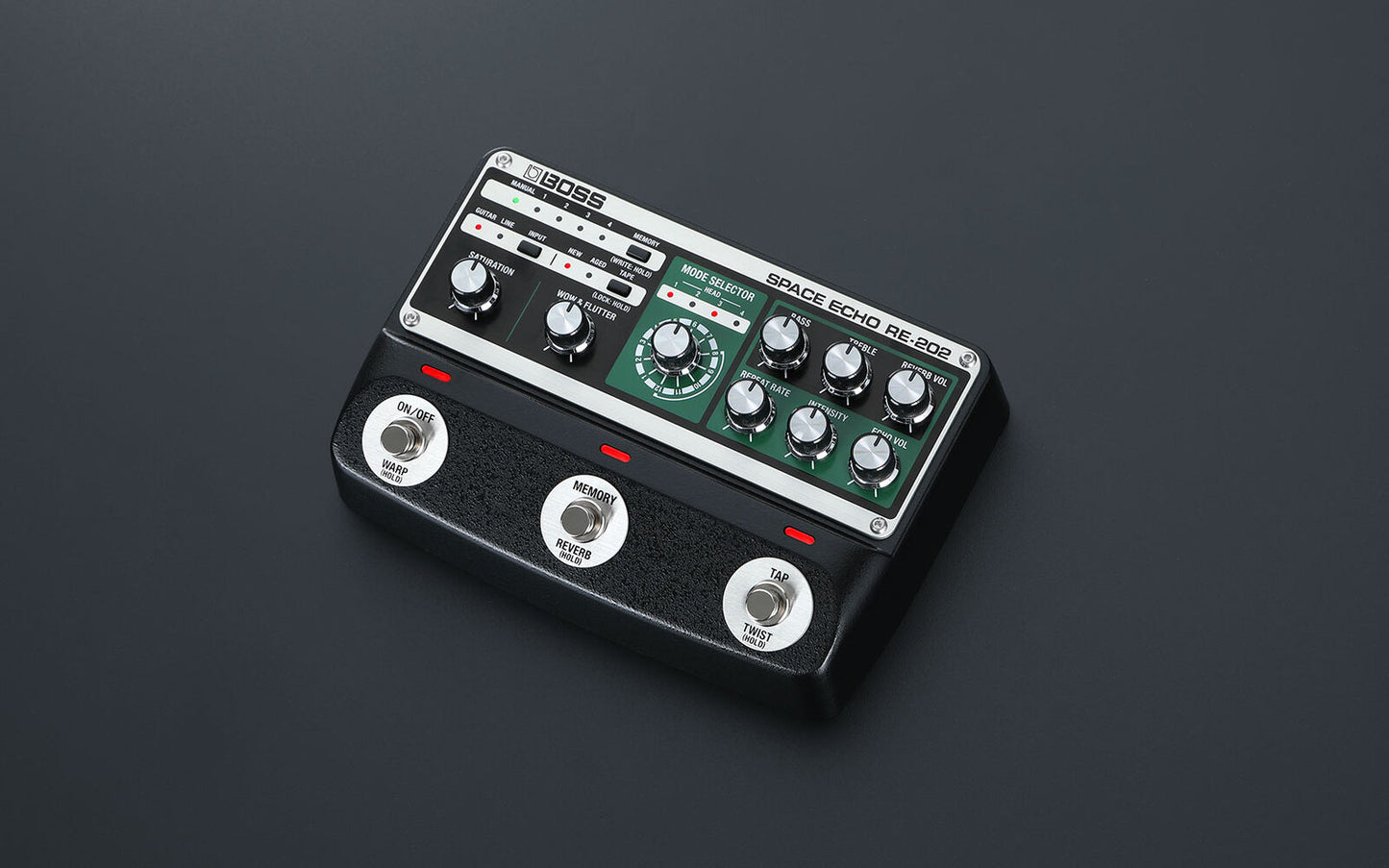 BOSS RE-202 Space Echo Compact Delay Pedal - Legendary Tape Echo Effects with Modern Features — view 5