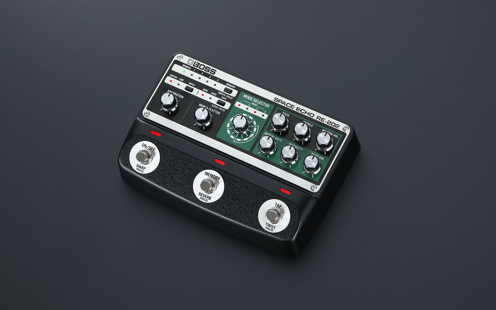 BOSS RE-202 Space Echo Compact Delay Pedal - Legendary Tape Echo Effects with Modern Features — view 5