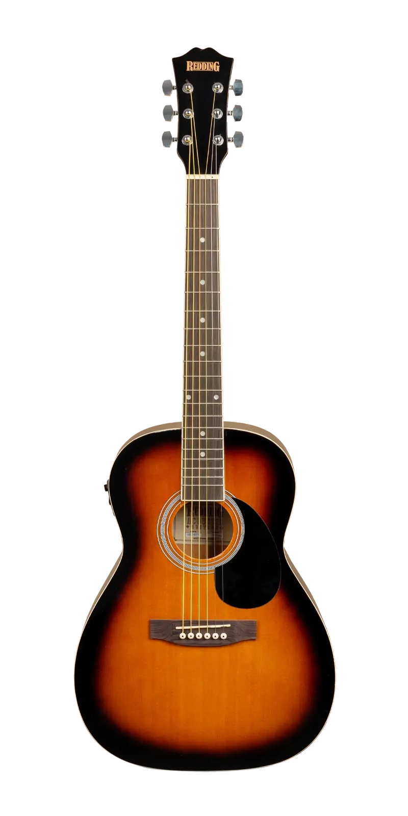 Redding 3/4 Electric/Acoustic Guitar - Tobacco Sunburst — view 3
