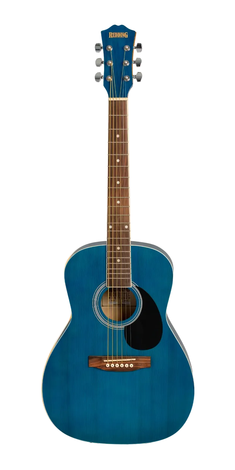 Redding 3/4 Acoustic Guitar - Trans Blue (Model RED34TBU) — view 2