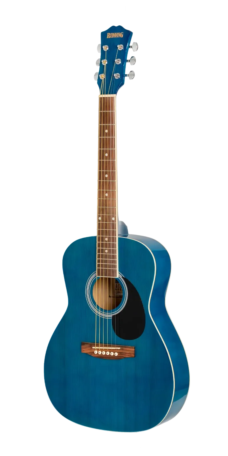 Redding 3/4 Acoustic Guitar - Trans Blue (Model RED34TBU) — view 4