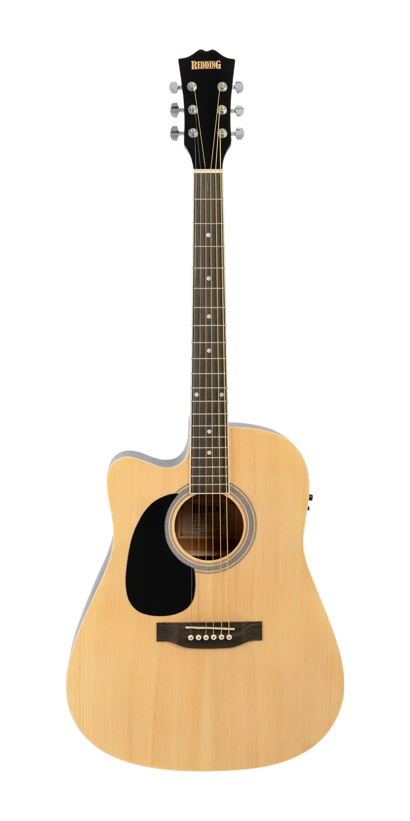 Redding RED50CELH Left-Handed Acoustic Electric Guitar - Natural Finish — view 3
