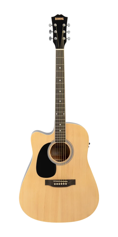 Redding RED50CELH Left-Handed Acoustic Electric Guitar - Natural Finish — view 3