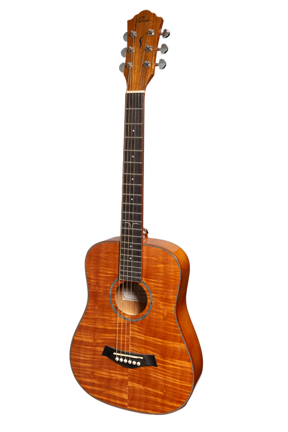 Ranch RG-BT-4C Babe Traveller Acoustic Guitar Natural Gloss Flame Maple Top