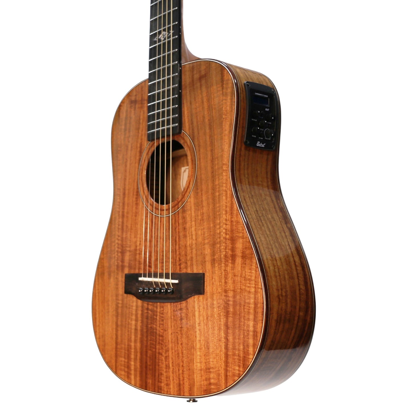 Ranch Series 48 Left Handed Babe Traveller Acoustic-Electric Guitar Natural Gloss — view 3