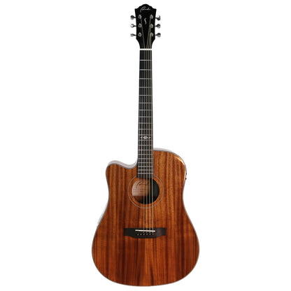 Ranch 'Series 48' Left Handed Dreadnought Cutaway Acoustic-Electric Guitar Natural Gloss