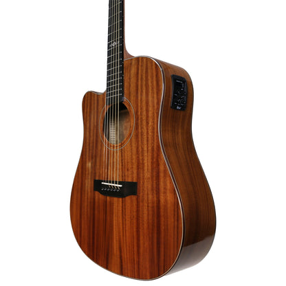 Ranch 'Series 48' Left Handed Dreadnought Cutaway Acoustic-Electric Guitar Natural Gloss — view 3