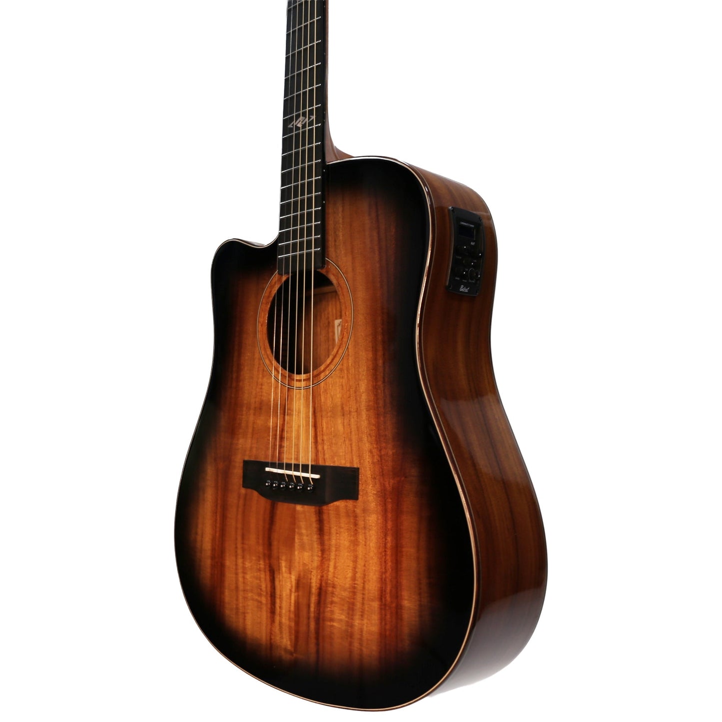 Ranch Series 49 Left Handed Dreadnought Cutaway Acoustic-Electric Guitar Blackburst Gloss — view 3