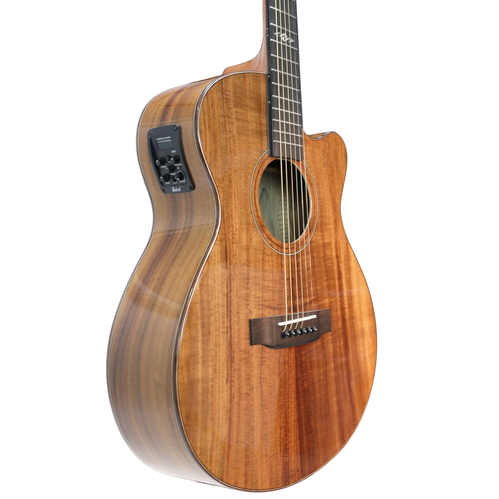 Ranch Series 48 Folk Cutaway Acoustic-Electric Guitar Natural Gloss Left Handed — view 3