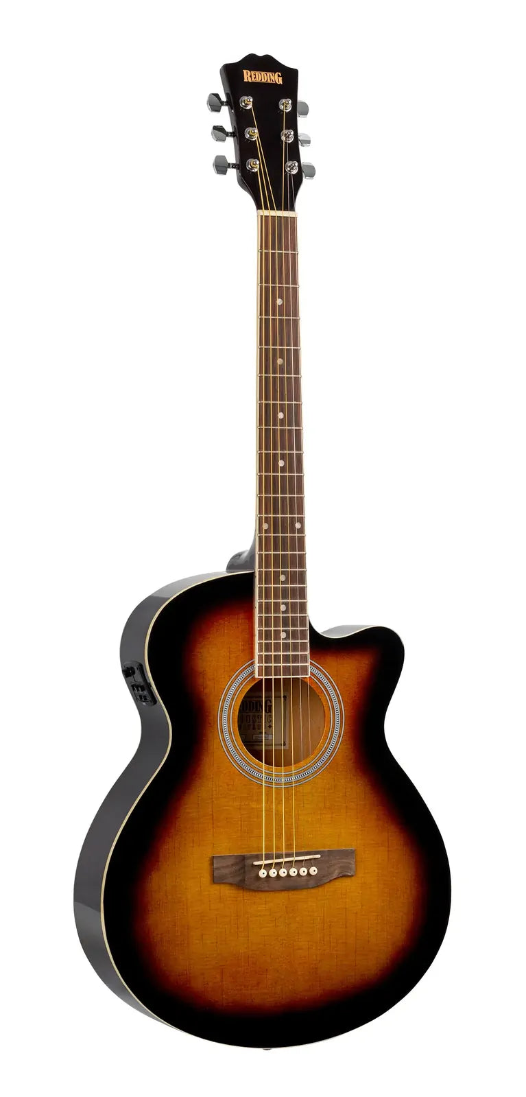 Redding RGC51CETS Grand Concert Steel String Acoustic/Electric Guitar Tobacco Sunburst — view 2