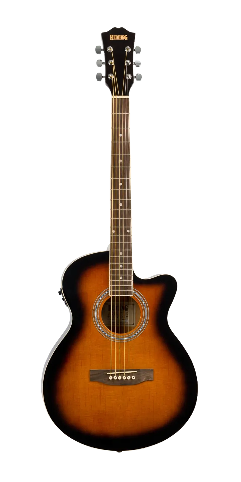 Redding RGC51CETS Grand Concert Steel String Acoustic/Electric Guitar Tobacco Sunburst — view 3