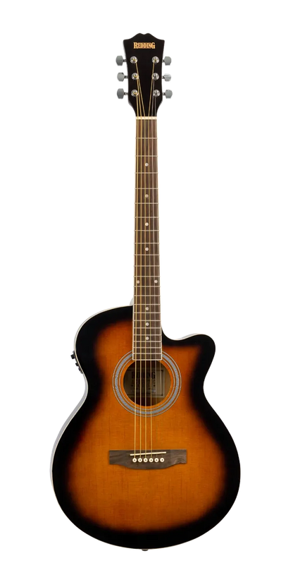 Redding RGC51CETS Grand Concert Steel String Acoustic/Electric Guitar Tobacco Sunburst — view 3