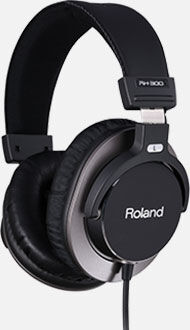 ROLAND RH-300 Professional Monitor Headphones - Supreme Comfort & Sound Quality for Studio Recording & Mixing