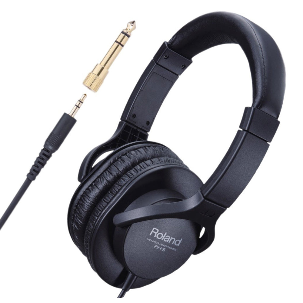 ROLAND RH-5 Headphones - Versatile Studio & Practice Headphones for Musicians, Comfortable Fit, Budget-Friendly Audio Solution — view 3
