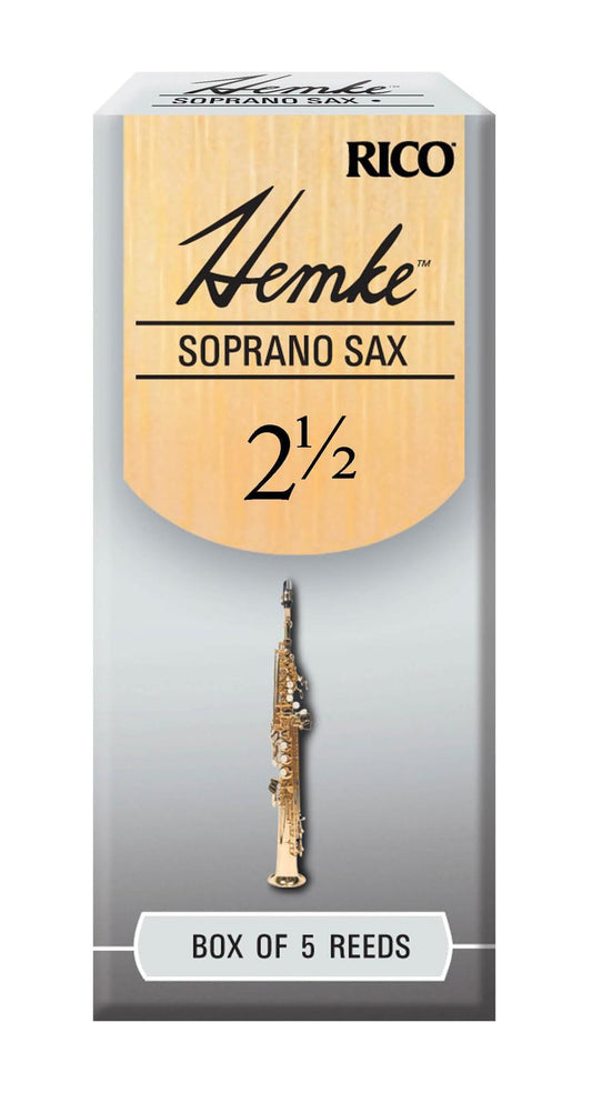 Hemke Soprano Sax Reeds, Strength 2.5, 5-pack
