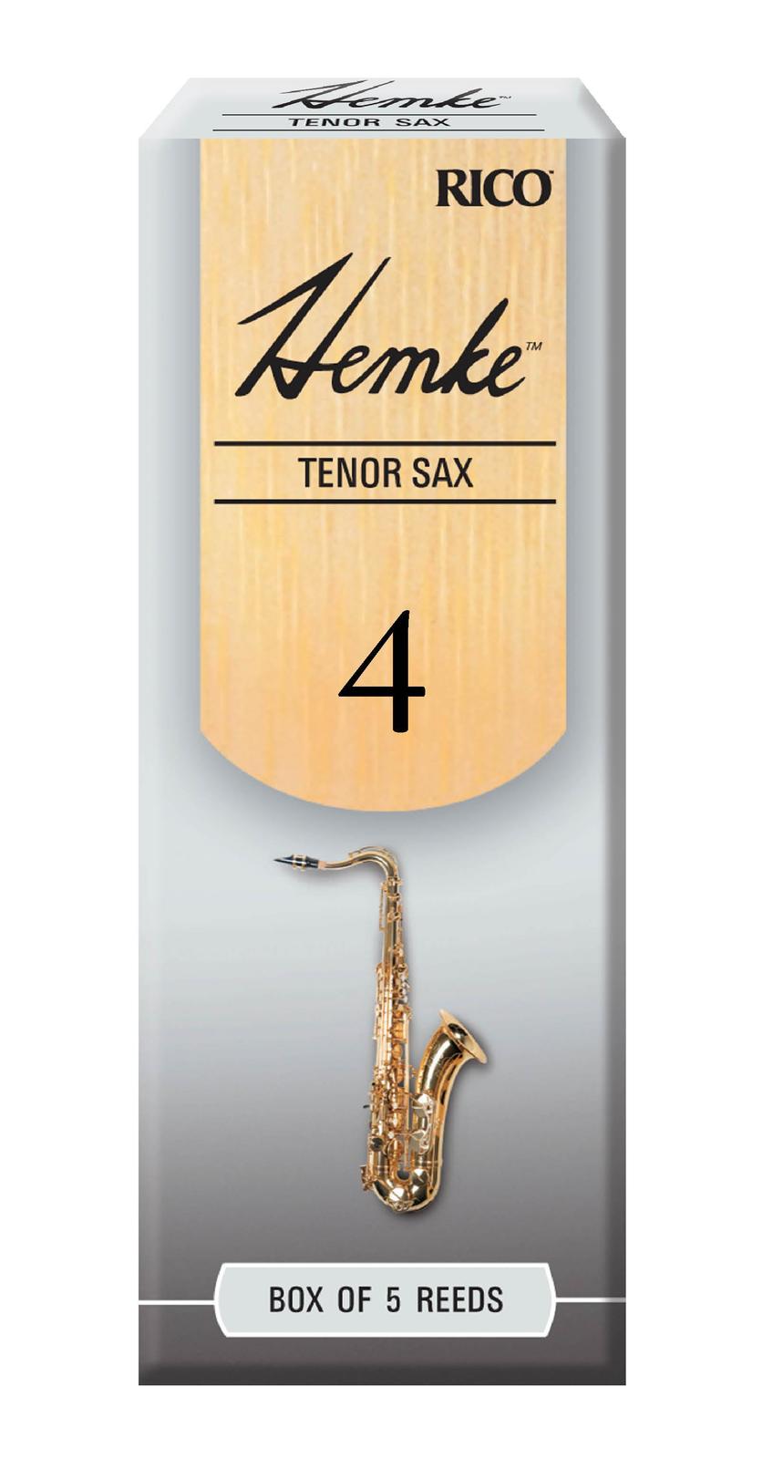 Hemke Tenor Sax Reeds, Strength 4.0, 5-pack