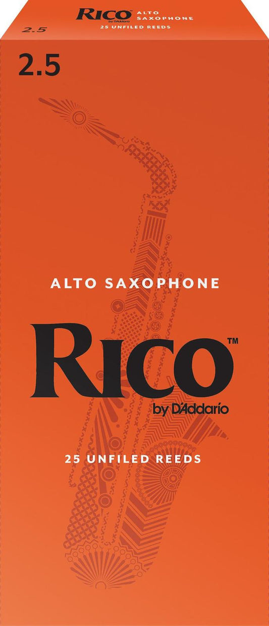 Rico Soprano Sax Reeds, Strength 2.5, 25-pack