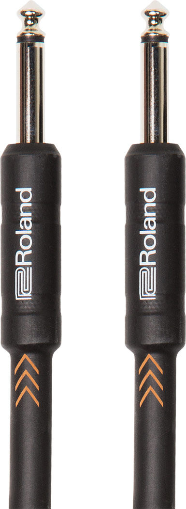 ROLAND RIC-B25 Black Series 25ft Instrument Cable with Straight 1/4-inch Connectors — view 2