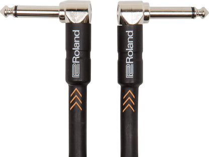 ROLAND RIC-BPC 15cm Black Series Patch Cable - Right-Angle 1/4-inch Connectors, Professional Performance, Oxygen-Free Copper Core — view 2