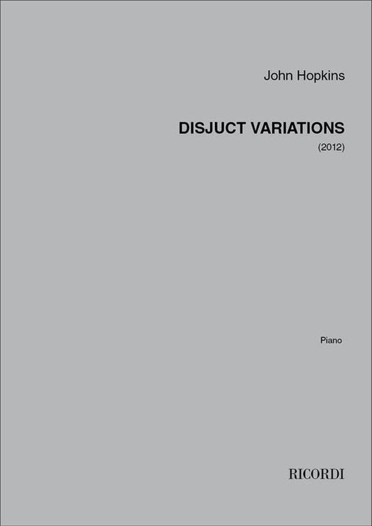 Hopkins - Disjunct Variations For Piano (Softcover Book)
