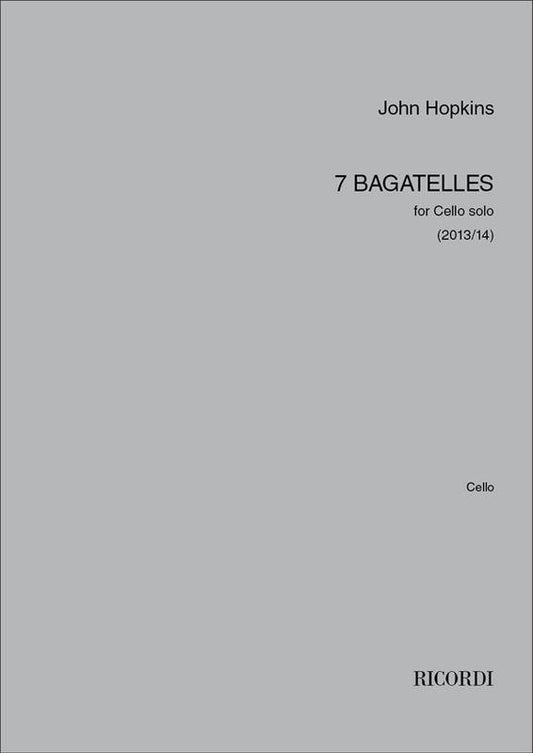 Hopkins - 7 Bagatelles For Cello Solo (Softcover Book)