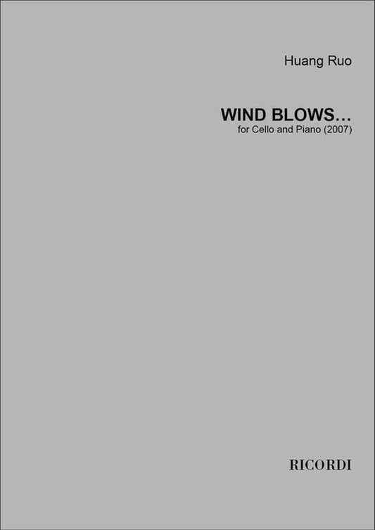 Ruo - Wind Blows For Cello/Piano (Softcover Book)