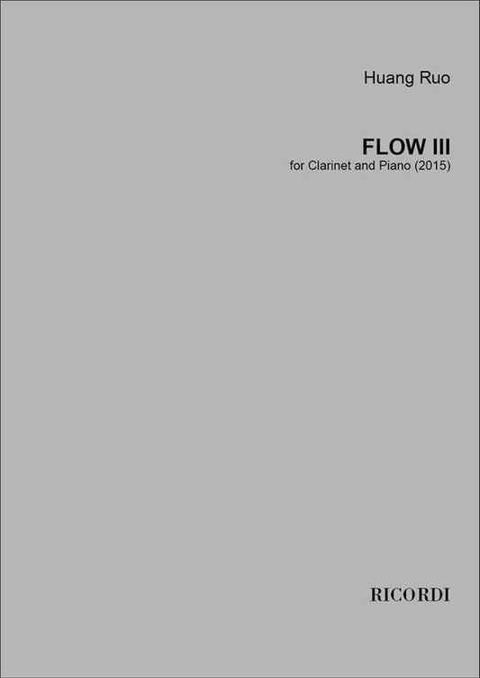 Ruo - Flow Iii For Clarinet/Piano (Softcover Book)